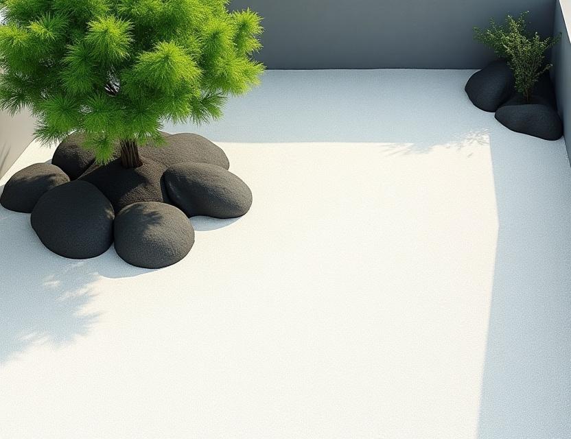 現代的な禅。文京区の住宅庭園