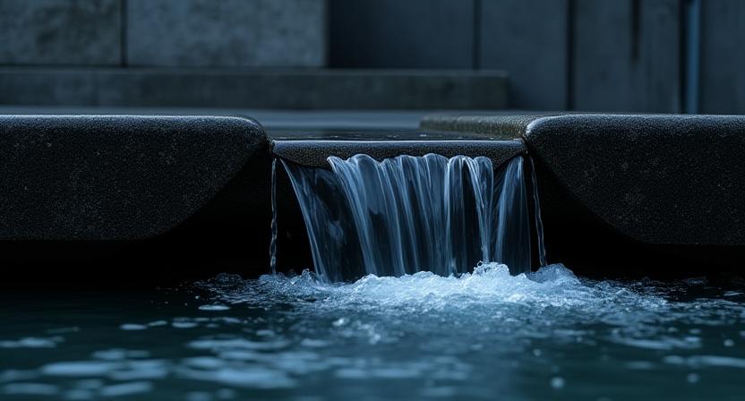 水景施設とライティング